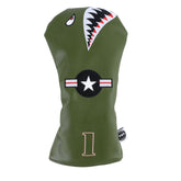 Lesmart Cartoon Shark Design Synthetic Leather Golf Head Cover